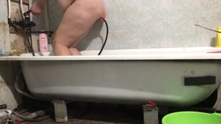 water in the anus and fucking