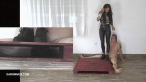 Mistress Cleo's party in slave's balls! A picture in a picture wmv