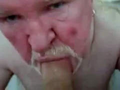 Amateur Daddy Bear Sucks Cock