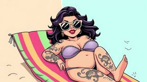Ai Tattoo Art Curvy Bikini Women