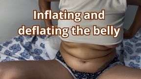 Inflating and deflating the belly