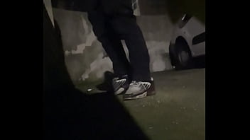 Filming the flatmate pissing in the street