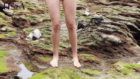 Golden Shower on Nudist Beach