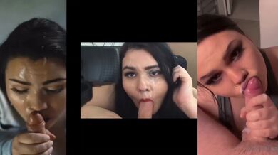 POV Amateur Brunette Facial Compilation With Big Lips Gushing Finishes