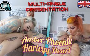 Amber and Harleyy - Foursome (multi-angle)