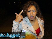 Public Agent Cute Mexican rubs cum over her sweet ass after bonnet fuck
