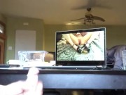 Cumshot #3 over kimmys feet’s stamina test as request by @kimmysfeet