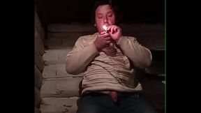 Part 1: The very first BDSM shoot for a Russian gay man! This guy pisses on himself, smokes, masturbates, and gets great pleasure!