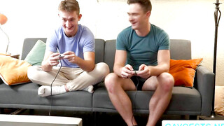 Step-Brother's Anal Play Session With Hot Teen Boy Ending In A Big Load