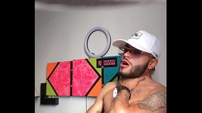 big cumshot from liam a beautiful colombian latino men