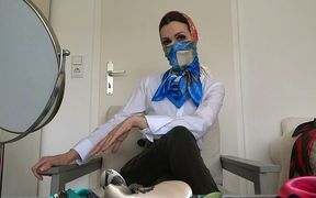 Colorful satin cloth masks fitting