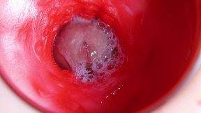 A Huge Cock Inside a Wet Hole Spews Liquid and Will Soon Fill with Milk