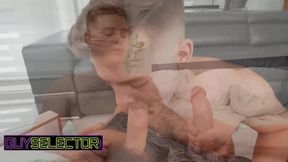 Scott DeMarco delivers more than a package when Ryan Russo invites him inside raw and bareback