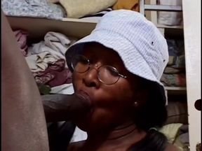 Black guy helps change ebony hottie clothes and fucks her hard