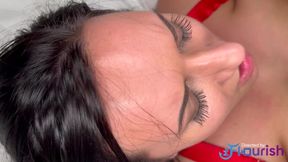 Alyx Urie, the hotwife, deepthroats Ace Hardz's big dick