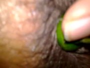 HOT CHILI in MY Tight asS! UN Chile muUUy picante en mi CULITO