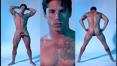 MUSCLE RAIDER exposes his rigid package under his jockstrap