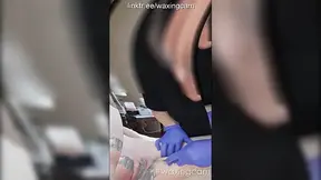 #113 WAXING OF A FEMALE MOANING PUSSY