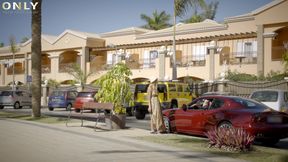 Blonde hottie Alyssia Kent penthouse fuck outdoor