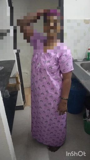 Step Mother Wearing Dress After Bath