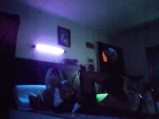 hawt sex session with pair watching porn