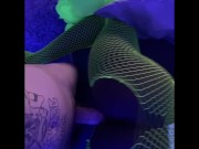 BlackLight Swirl.. (HUGE CUMSHOT)