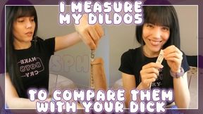 Lunasha Measures Her Dildos To Compare Them With Your Dick