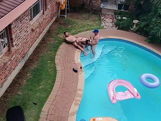 Caught a outdoor swimming pool fuckfest whilst flying my fpv drone