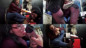 Rubs, strokes, sniffs and worship to Sofia stinky feet!