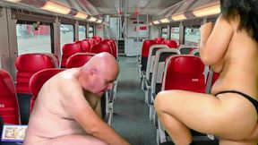4K Hot Sex On Train With Cumandride6 And Olpr