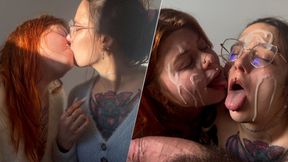 Desperate for sperm in our skincare - amateur French MILF girl cum facials alt rousse