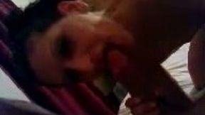 Luscious Bulgarian babe gives me decent blowjob and get huge facial cumshot