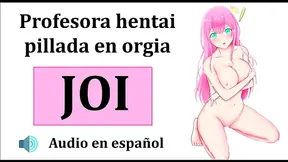 Hentai JOI – Threesome Orgy With Teacher Sensei Mafuyu & Waifus