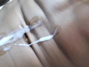 Black 👽🕴️ with a thick 🍆 cock masturbates in the bathroom for her chic @ 🔥💦🔥