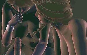 Hentai uncensored 3d - erica, sofi and sam sex in the halls of the student residence -