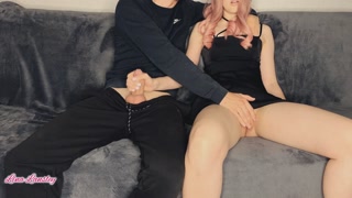 Watched enough porn and made her jerk off