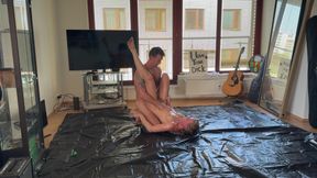 Mixed Oil Wrestling
