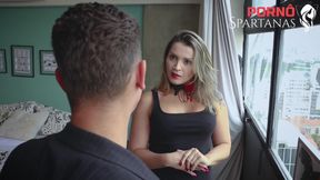 Blonde fucks hot until she gets fresh milk to sell