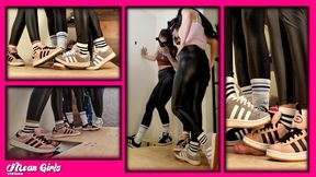 3 Girls with Adidas Campus Cock Crush I Lady Thaya x Miss Katherine x Miss Rosé