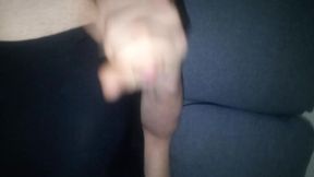 Lars Damberger Masturbating in a Black Shiny Swimsuit