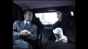 A Horny Whore Secretary Suck a Big Cock of His Boss Inside the Car