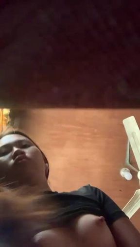 My Stepsister Alone She Paying with Fingers