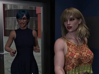 2 Lustful Tranny Beauties Having Anal Sex In Gaming Arcade