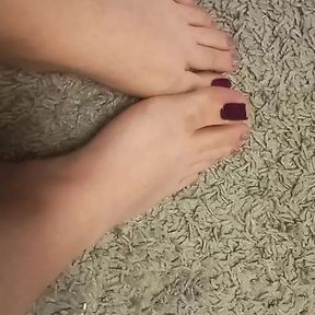 cutie shows legs and toes