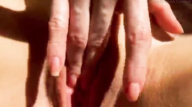 She cums hard wet pussy orgasm spasms solo wet blonde