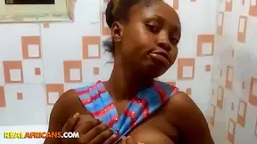 Busty Promiscuous African Chick Gets Her Long Congolese Dick!