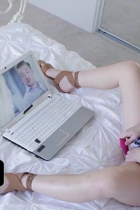 Innocent Blonde Step Sis Velvet Rain Bends Over for Step Brother's Fat Dick
