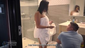 Horny Latina Kesha Ortega Gets Naked and Fucks the Plumber