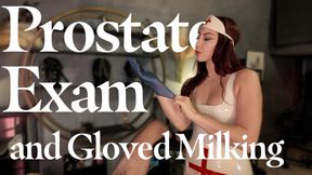 Prostate Exam and Gloved Milking by Latex Nurse
