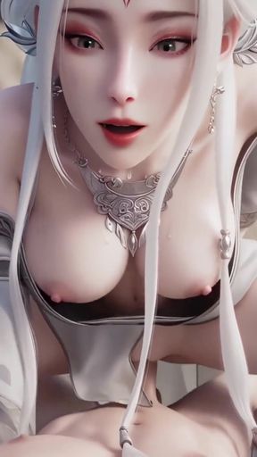 Asian-style historical costume beauties in 3D   Clip 2